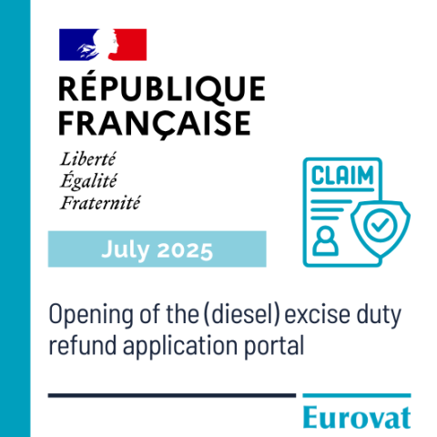 Opening of the (diesel) excise duty refund application portal